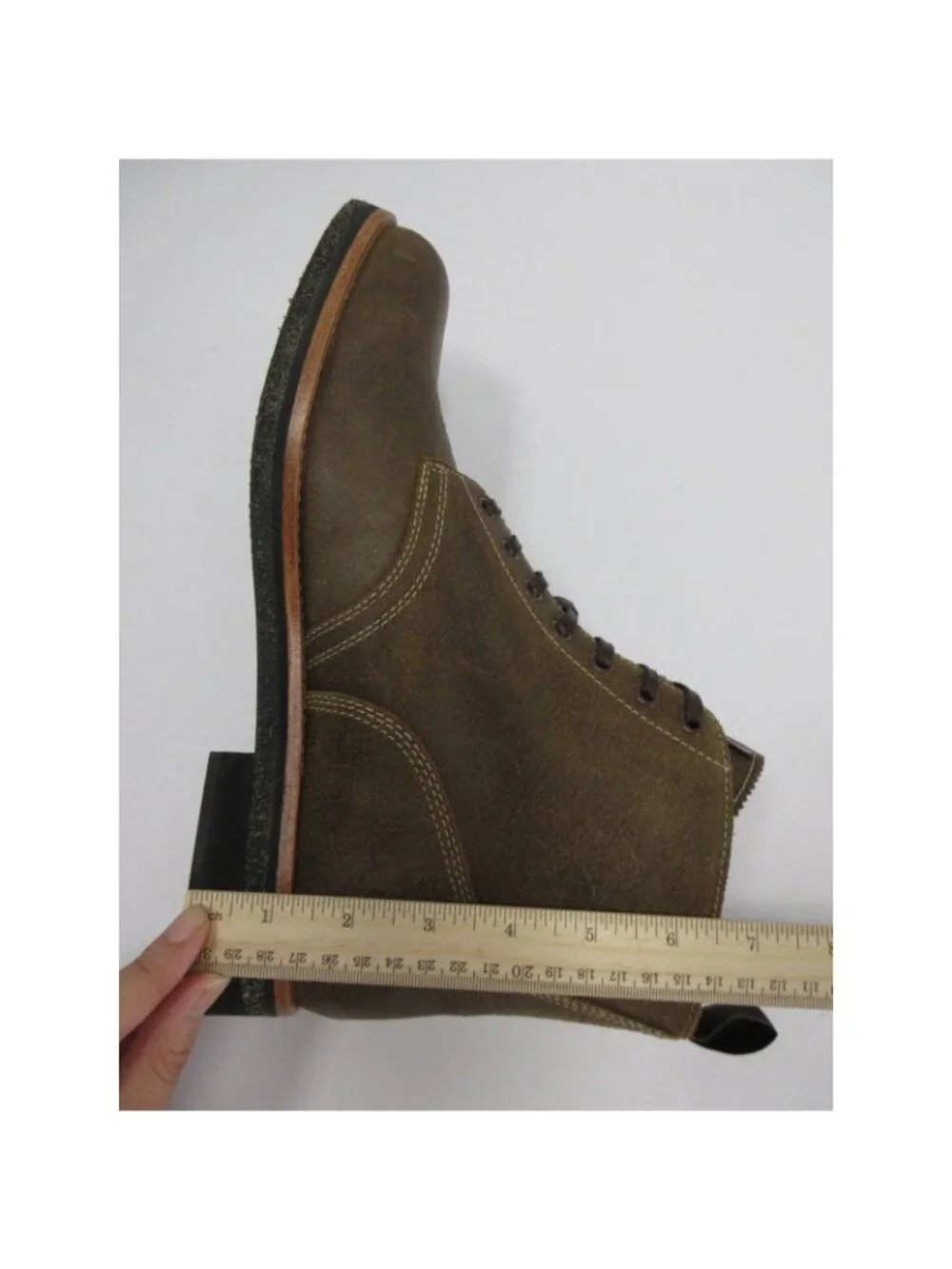 Polo Country Ralph Lauren Boots 11 D Suede Leather RL Army Camo Lined